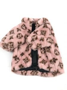 Chewy V Faux Fur Dog Jacket Designer Dog Clothes
