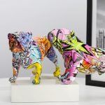 Graffiti Bullfight Bulldog Art Sculpture