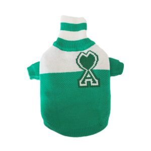 Amore Dog Sweater – Green Dog Sweaters
