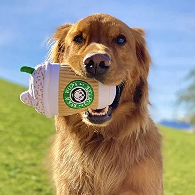 Star Pup Coffee Plush Dog Toy Star Pup Coffee Plush Dog Toy Dog Toys